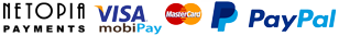 Visa, Mastercard, PayPal, Google Pay, Apple Pay